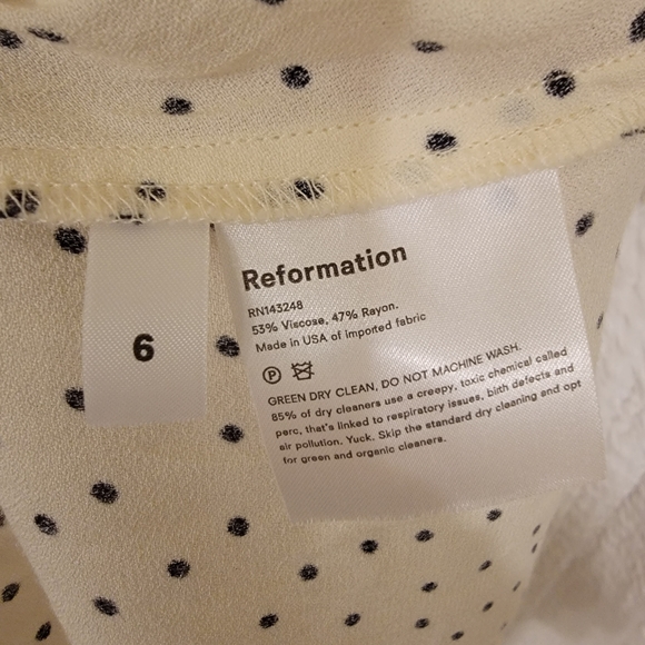 Reformation Quin Dress in Pepper Size 6 - Picture 8 of 10